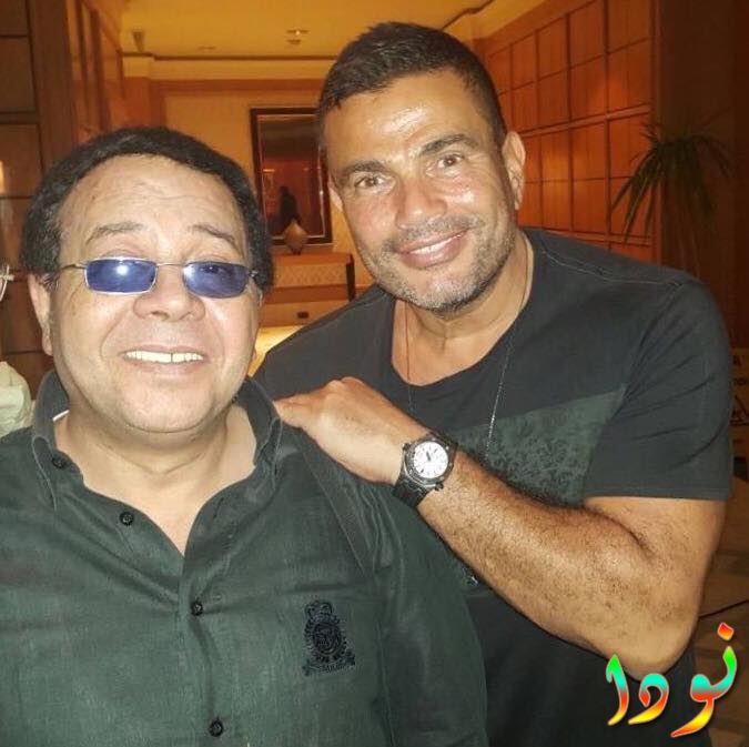 أحمد آدم مع عمرو دياب