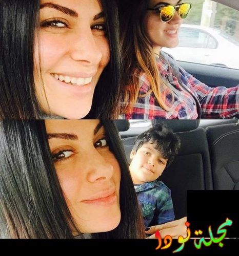 صبا مبارك وزوجها