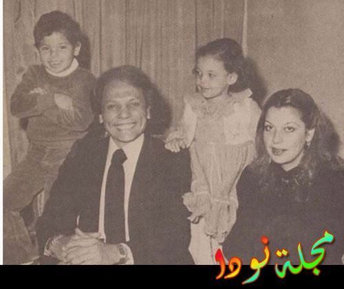 عادل أمام وزوجته وأولاده