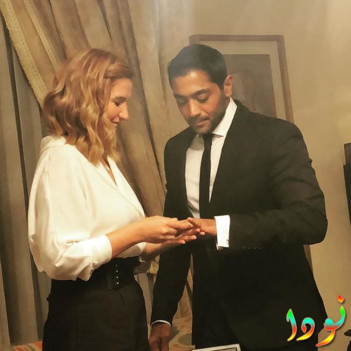 أحمد فلوكس وهنا شيحة في حفل كتب كتابهم