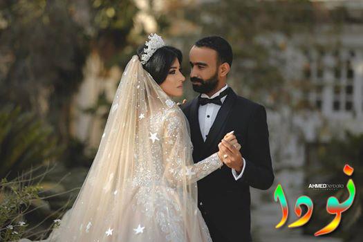 الممثل محمود الليثي وزوجته