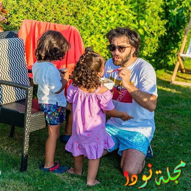 شريف رمزي يلعب مع ابنته واولاده